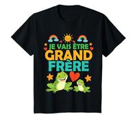 Enfant Futur Grand Frère Grenouille Annonce Grossesse 2ème Bébé T-Shirt