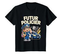 Enfant Futur Policier Écolier Retour à l’École Rentrée des Classes T-Shirt