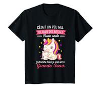 Enfant Future Soeur Licorne Bêtises Drole Je Vais Être Grande Soeur T-Shirt