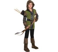 Enfant garçon Adolescent Prince des Voleurs Robin Hood Livre de Costumes pour Enfants (6-8 Ans), Vert