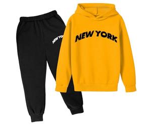 Enfant Garçon Ensemble Sport - Pull Hoodies et Pantalons Sweatshirt à Capuche et Pantalon de Cargo Ensemble Sweatshirt et Joggers Hip Hop Streetwear Fleece Full Zip Survêtement pour 2-15 ans