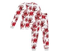 Enfant Garçon Fille Pyjama d'halloween Costume Ensembles de et Ado Simple Doux Surpyjama Kids Unisex Coton pour Le Carnaval la Fête