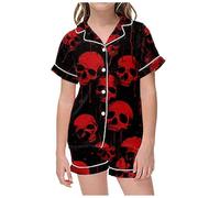 Enfant Garçon Fille Pyjama Pyjamas Halloween Déguisements Ensemble de Ensembles et Ado en Coton Doux pour ou