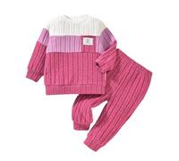 Enfant Garcon Jogging Ensembles Chemise De Nuit Boutonnée Ensembles-De-Sport-Garçon Survêtement Uni Tenue Garçon Ensemble 5 Ans Pyjama Polaire Fille Hiver Chaud (Rouge,6-12 Mois)