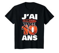 Enfant Garçons J'ai Maintenant 10 Ans Basket Basket-Ball T-Shirt