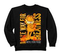 Enfant Garfield Kids Hungry Cat Lasagna Addict Pose Dessin animé rétro Sweatshirt
