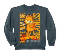 Enfant Garfield Kids Hungry Cat Lasagna Addict Pose rétro Dessin animé Sweatshirt