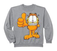 Enfant Garfield Pixel Graphics Cheeky Cat Lasagne Pouces Love Sweatshirt