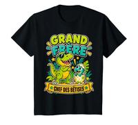 Enfant Grand Frère Dinosaure Chef des Bêtises Annonce Naissance T-Shirt