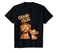 Enfant Grand Frère Lionceau Mignon Annonce Lion Frères et Sœurs T-Shirt