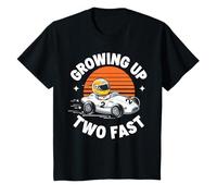 Enfant Growing Up Two Fast Outfit Voiture de Course garçon de 2 Ans T-Shirt