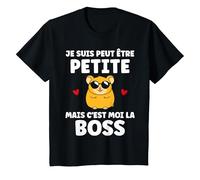 Enfant Hamster fille enfant je suis petite mais c'est moi la boss T-Shirt