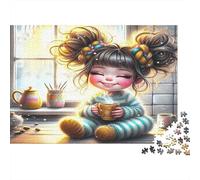 Enfant Heureux et Confortable Puzzles 1000 Pièces Papier recyclé pour Adultes Puzzle pour Adultes Impossible Difficile Stimulant Activité Amusante pour la Maison 70x50cm/1000pcs