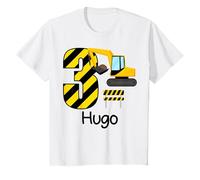 Enfant Hugo 3e anniversaire pour garçon 3 ans T-Shirt