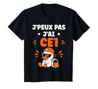 Enfant Humour École Élève rentrée des Classes J'peux Pas J'Ai ce1 T-Shirt