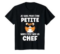 Enfant Humour fille harmster je suis petite mais c'est moi la Chef T-Shirt