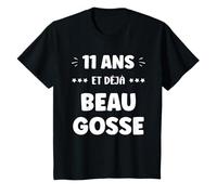 Enfant Humour Garçon Enfant 11 Ans Beau Gosse Anniversaire 11 Ans T-Shirt
