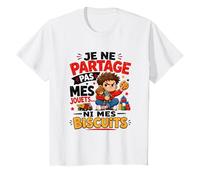 Enfant Humour - Je Ne Partage Pas Mes Jouets Ni Mes Biscuits T-Shirt