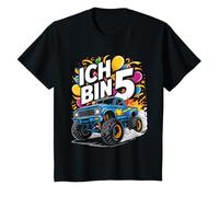 Enfant « Ich bin 5 Monster truck Geburtstag Kinder Party » T-Shirt