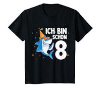 Enfant Ich Bin Schon 8th Kindergeburtstag Hai T-Shirt