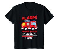 Enfant Ich werde großer Bruder 2026 Shirt Feuerwehr Annonce T-Shirt