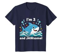 Enfant I'm 3 and Jawsome Shark 3e Anniversaire pour Enfants T-Shirt