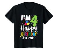 Enfant I'm 4 Happy Birthday to Me 4 Ans Toddler 4th Birthday Boy T-Shirt