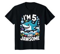 Enfant I'm 5 and Jawsome Shark 5th Birthday for Kids T-Shirt