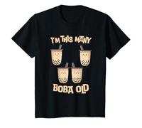 Enfant I'm This Many Boba Old - Cute Boba 4ème Anniversaire 4 Ans T-Shirt
