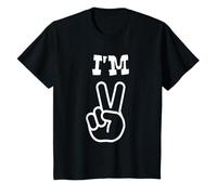 Enfant I'm This Many I'm Two Fingers Hand, 2e Anniversaire T-Shirt