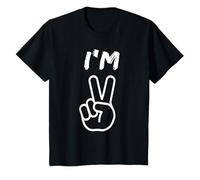 Enfant I'm This Many I'm Two Fingers Hand, 2e anniversaire T-Shirt