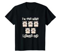 Enfant I'm This Many Llamas Old - Joli Lama, 5e Anniversaire, 5 Ans T-Shirt