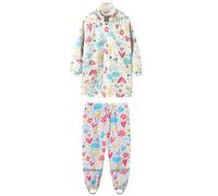 Enfant Imperméable Combinaison de Pluie Garçon Fille Imperméable Veste à Capuche Imperméable Manteau Pantalon Costume 2 pièces Ensemble Réutilisable Vêtements de pluie