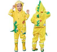 Enfant Imperméable, Combinaison de Pluie Garçon Fille Imperméables pour Enfants Garçons Filles Poncho de Pluie Léger Vestes de Pluie Réutilisable Vêtements de pluie