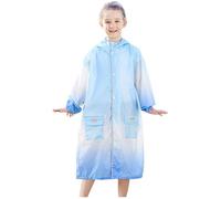 Enfant Imperméable Combinaison de Pluie Garçon Fille Imperméables pour Enfants Poncho de Pluie Léger Vestes de Pluie Dessin Réutilisable Conception de Couleurs Dégradées