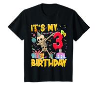 Enfant It's My 3rd Birthday Party Halloween Squelette Birthday T-Shirt
