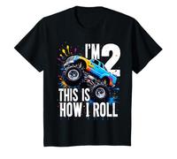 Enfant J'Ai 2 Ans, C'est comme ça Que Je Fais Rouler Monster Truck T-Shirt
