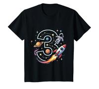 Enfant J'Ai 3 Ans ! Astronaute de fusée Spatiale, 3e Anniversaire T-Shirt