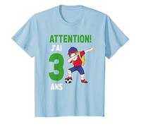 Enfant J'Ai 3 Ans Garçon Football T-Shirt