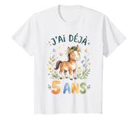 Enfant J'Ai Déjà 5 Ans Anniversaire Garçon Fille Cheval T-Shirt