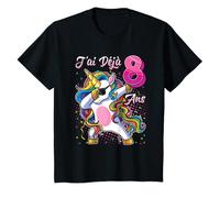 Enfant J'ai Déja 8 Ans Chemise Licorne Fille 8éme Anniversaire T-Shirt