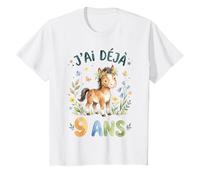 Enfant J'Ai Déjà 9 Ans Anniversaire Garçon Fille Cheval T-Shirt