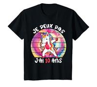 Enfant Je Peux Pas J'ai 10 ans Cadeau Anniversaire Fille Licorne T-Shirt
