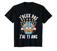 Enfant Je Peux Pas J'ai 11 Ans Anniversaire Humour Drole Kawaii T-Shirt