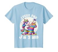 Enfant Je Peux Pas J'ai 3 Ans Anniversaire Licorne Fille Pinata T-Shirt