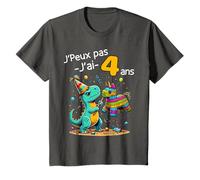 Enfant Je Peux Pas J'ai 4 Ans Theme Dinosaure Anniversaire Pinata T-Shirt