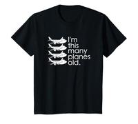 Enfant Je suis cet avion âgé de 4 ans, compte le quatrième anniversaire de vol T-Shirt
