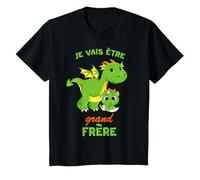 Enfant Je vais être Grand Frère 2026 Annoncer Grossesse Dragon T-Shirt