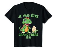Enfant Je vais être grand frère 2026 dinosaure dino annonce drôle T-Shirt