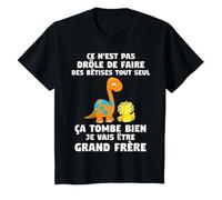 Enfant Je Vais Être Grand Frère Dino 2027 T-Shirt
